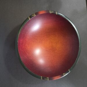 Elegant Wooden Decorative Bowl- Peggy Potter (signed)